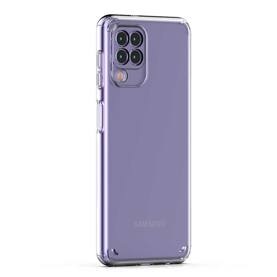 Galaxy M22 Kılıf Zore Coss Kapak Renksiz