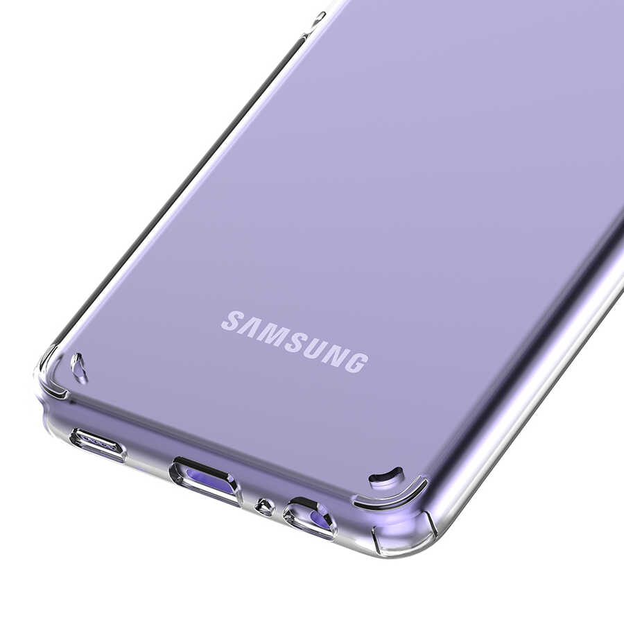 Galaxy M22 Kılıf Zore Coss Kapak Renksiz