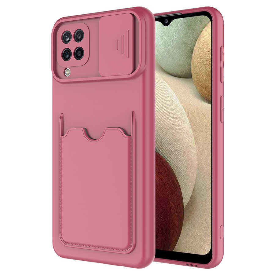 Galaxy M22 Kılıf Zore Kartix Kapak Koyu Yeşil
