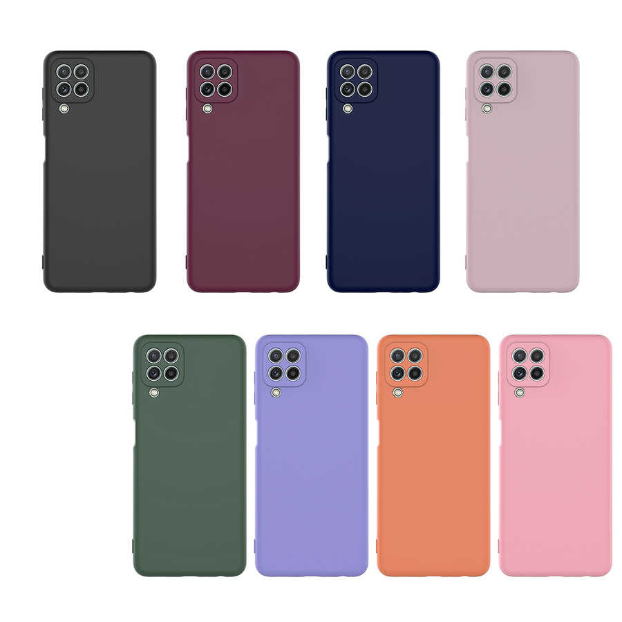 Galaxy M22 Kılıf Zore Mara Lansman Kapak Pembe Koyu