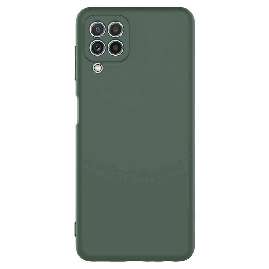 Galaxy M22 Kılıf Zore Mara Lansman Kapak Koyu Yeşil