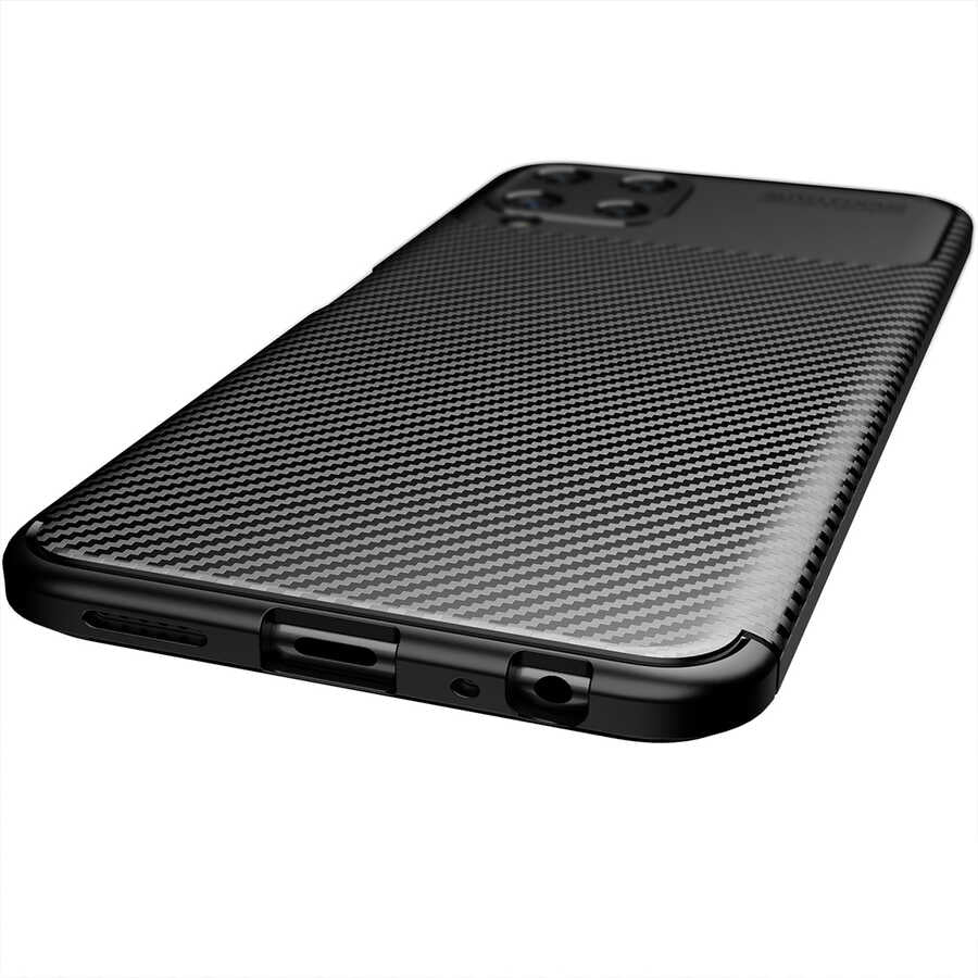Galaxy M22 Kılıf Zore Negro Silikon Kapak Kahverengi