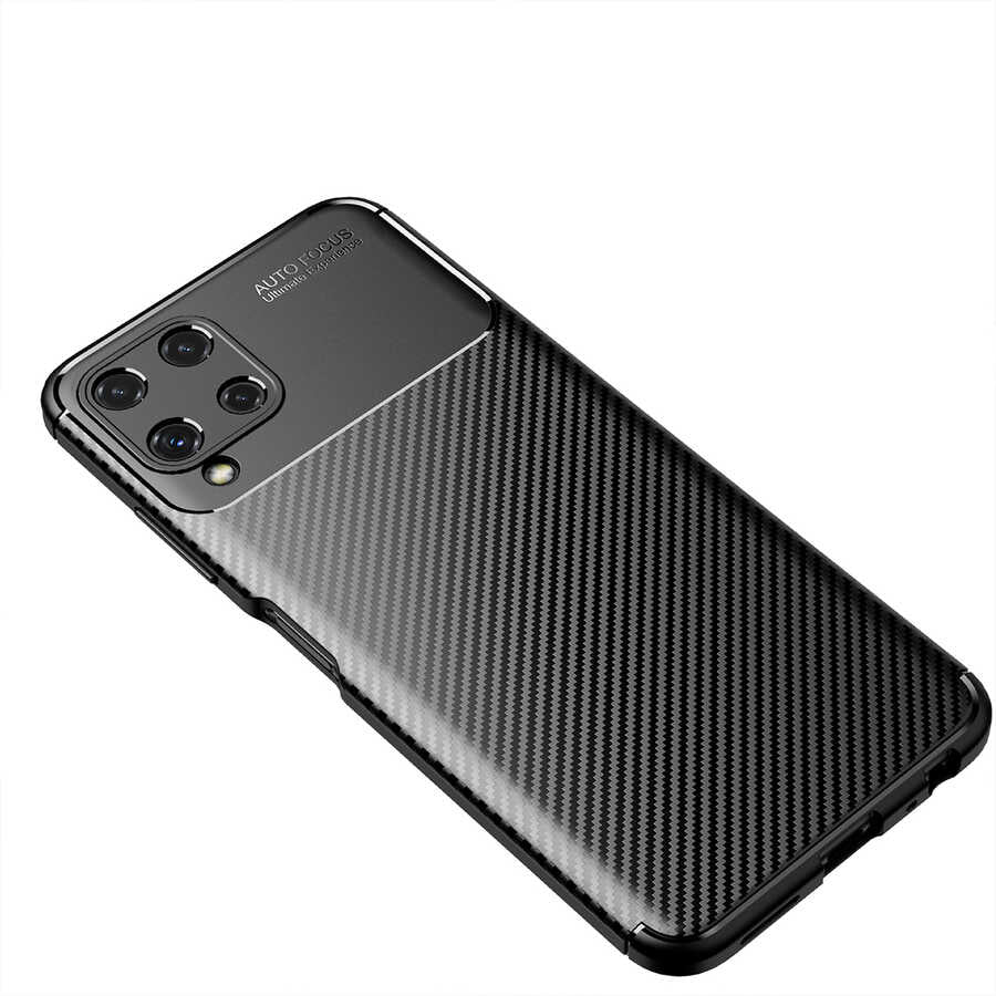 Galaxy M22 Kılıf Zore Negro Silikon Kapak Kahverengi