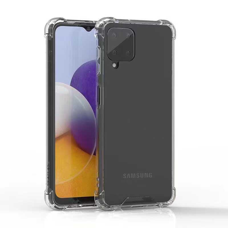 Galaxy M22 Kılıf Zore Nitro Anti Shock Silikon Renksiz