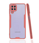 Galaxy M22 Kılıf Zore Parfe Kapak Pembe