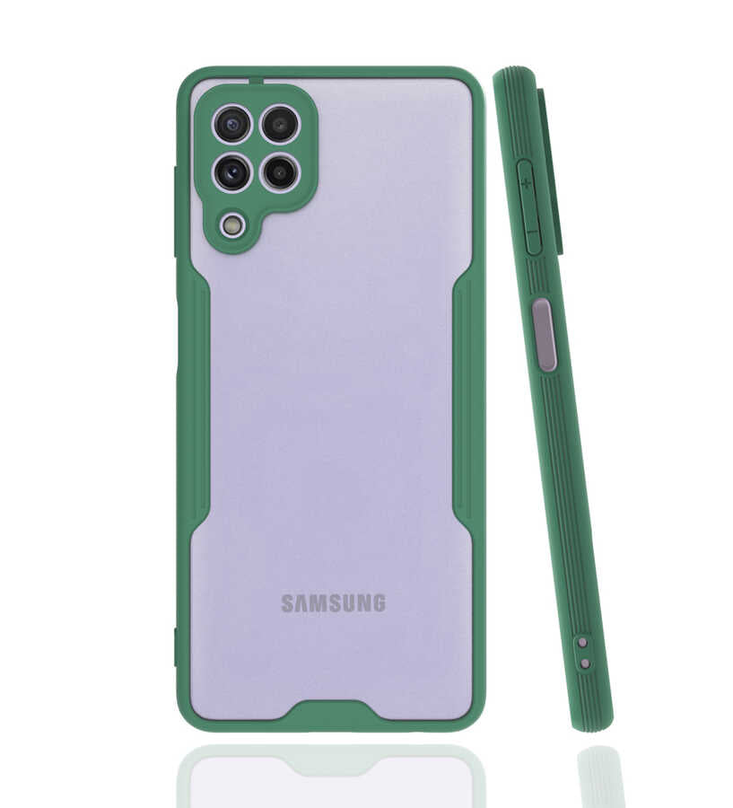 Galaxy M22 Kılıf Zore Parfe Kapak Siyah