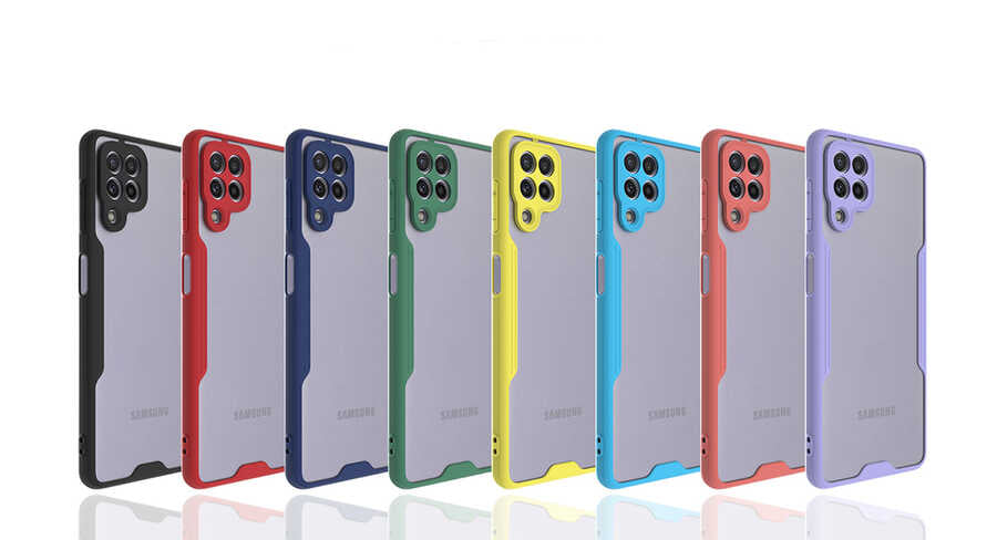 Galaxy M22 Kılıf Zore Parfe Kapak Pembe