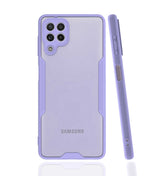 Galaxy M22 Kılıf Zore Parfe Kapak Mor