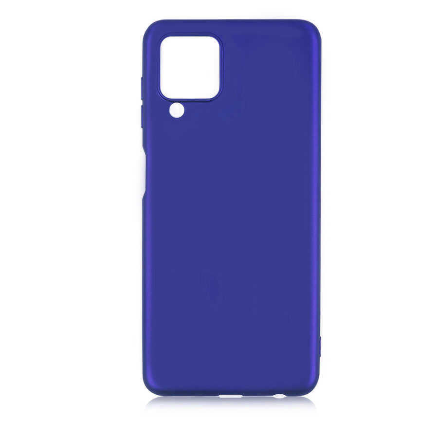 Galaxy M22 Kılıf Zore Premier Silikon Kapak Saks Mavi