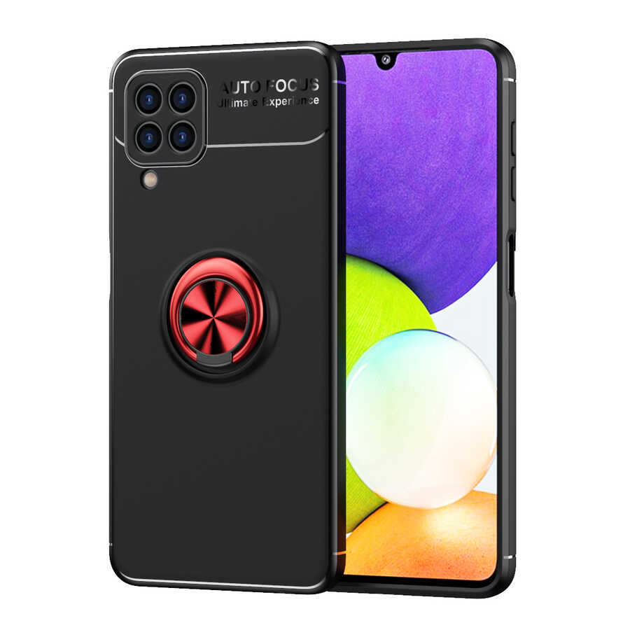Galaxy M22 Kılıf Zore Ravel Silikon Kapak Mavi