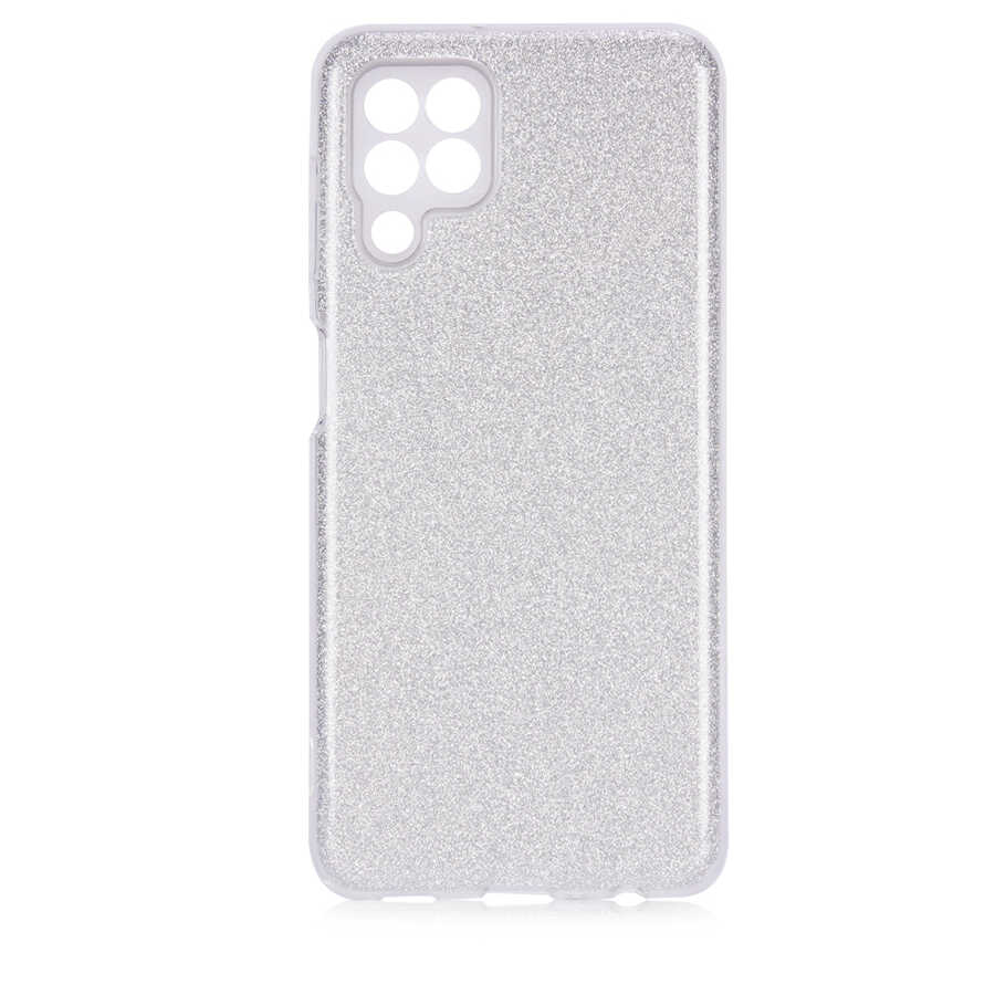 Galaxy M22 Kılıf Zore Shining Silikon Gri