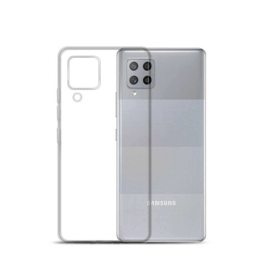 Galaxy M22 Kılıf Zore Süper Silikon Kapak Renksiz