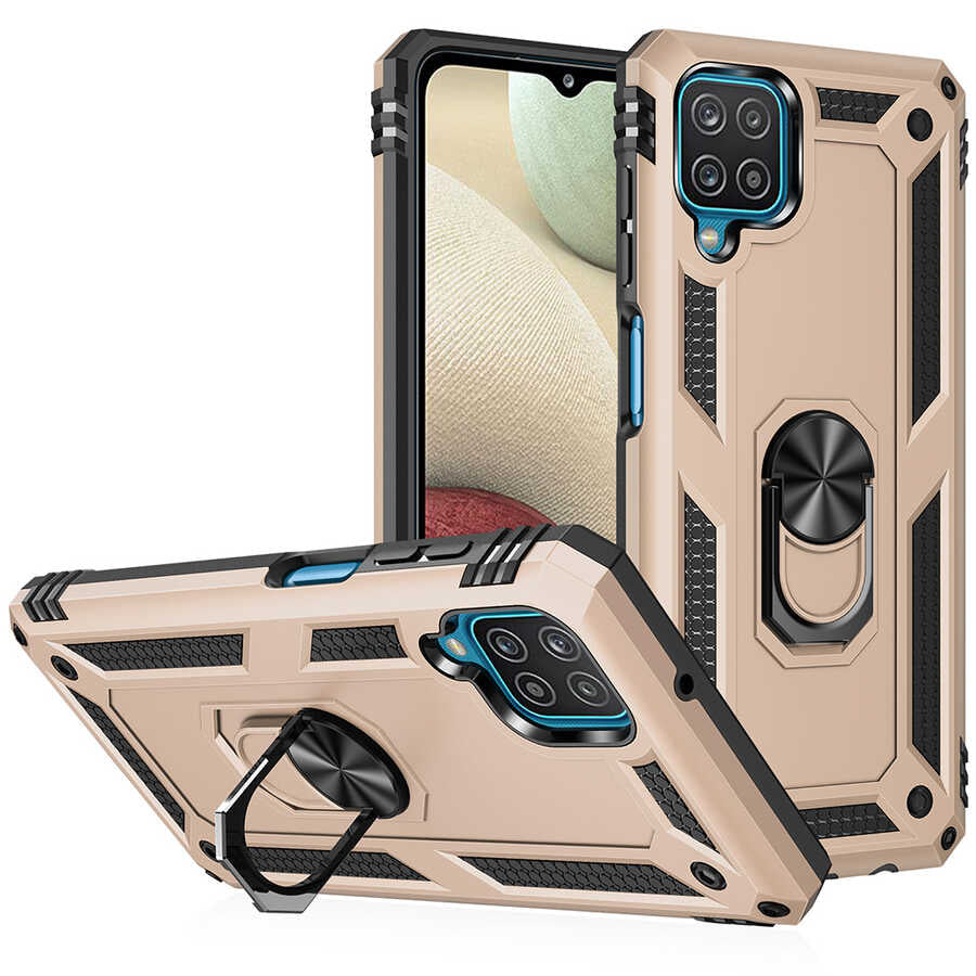 Galaxy M22 Kılıf Zore Vega Kapak Mavi