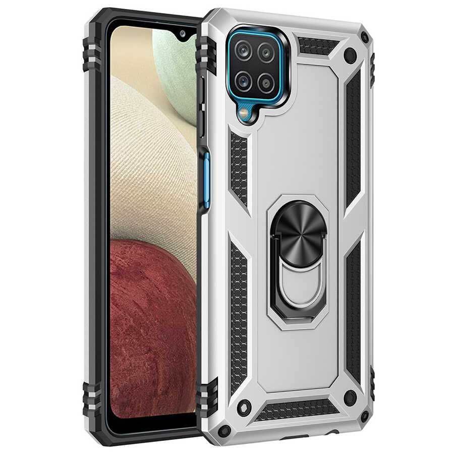 Galaxy M22 Kılıf Zore Vega Kapak Gri