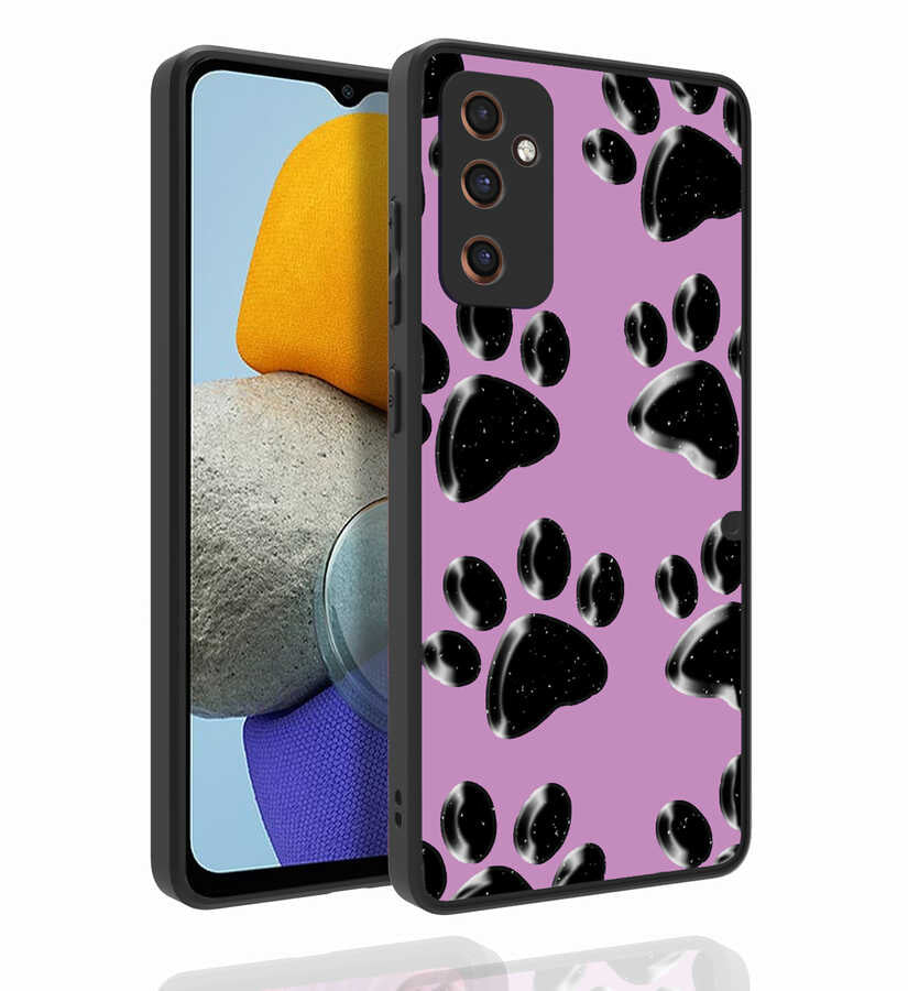 Galaxy M23 Kılıf Desenli Kamera Korumalı Parlak Zore Nora Kapak NO5