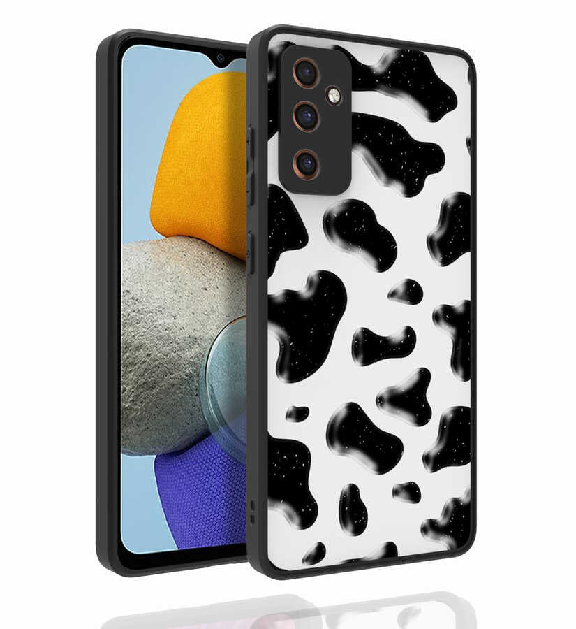 Galaxy M23 Kılıf Desenli Kamera Korumalı Parlak Zore Nora Kapak NO2