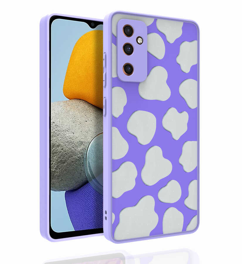 Galaxy M23 Kılıf Desenli Kamera Korumalı Parlak Zore Nora Kapak NO6