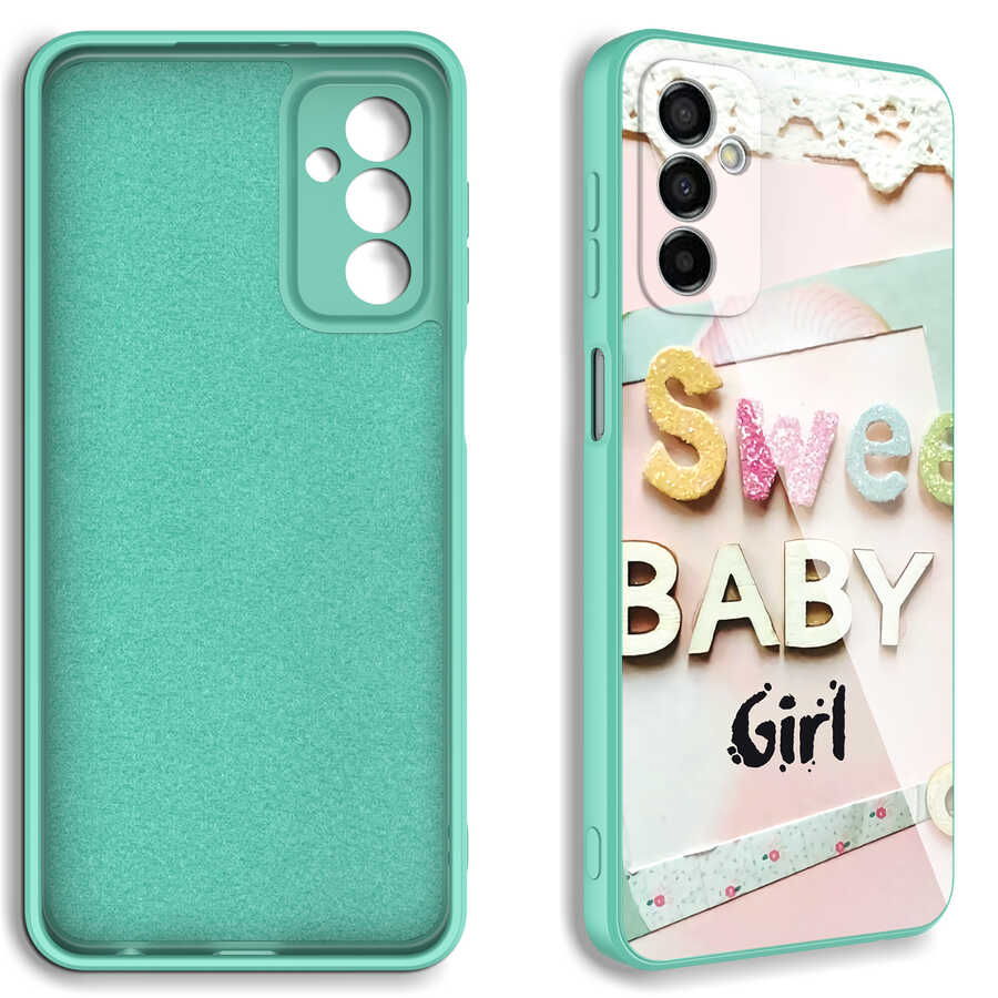 Galaxy M23 Kılıf Kamera Korumalı Desenli Sert Silikon Zore Epoksi Kapak NO2