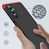Galaxy M23 Kılıf Zore Ays Kapak Siyah-Mavi