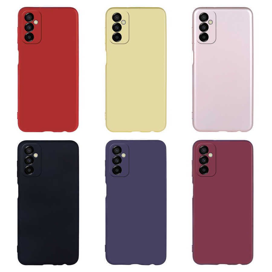 Galaxy M23 Kılıf Zore Premier Silikon Kapak Saks Mavi