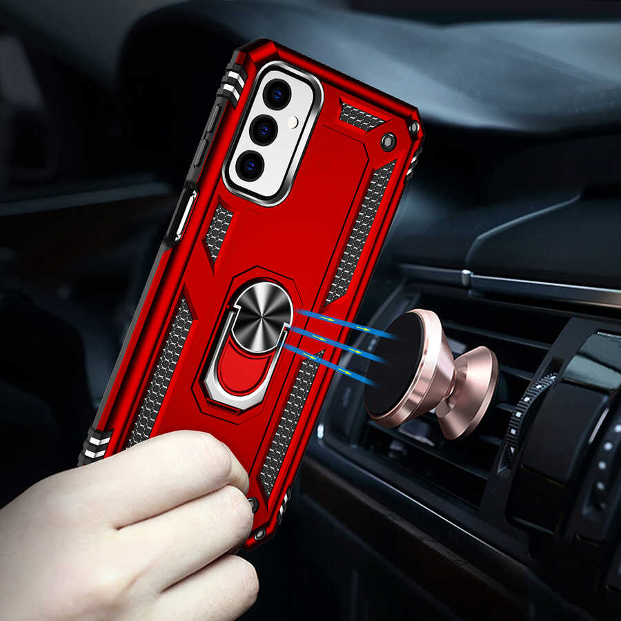 Galaxy M23 Kılıf Zore Vega Kapak Siyah