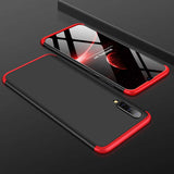 Galaxy M30 Kılıf Zore Ays Kapak Siyah-Kırmızı