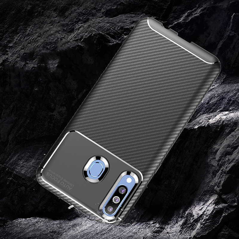 Galaxy M30 Kılıf Zore Negro Silikon Kapak Siyah