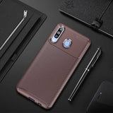 Galaxy M30 Kılıf Zore Negro Silikon Kapak Kahverengi