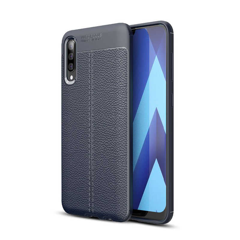 Galaxy M30 Kılıf Zore Niss Silikon Kapak Lacivert