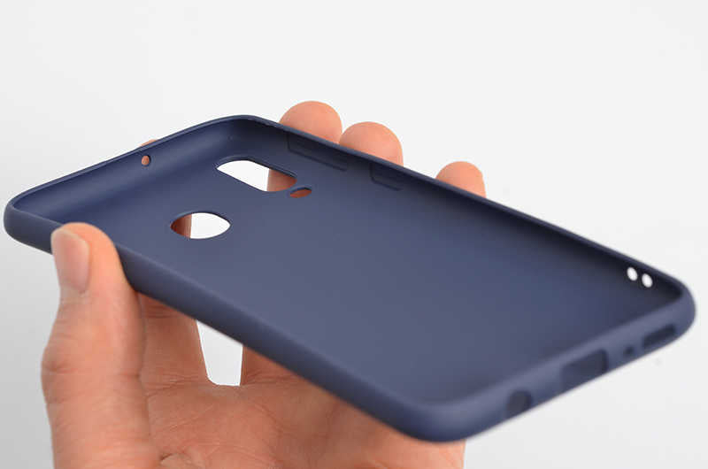 Galaxy M30 Kılıf Zore Premier Silikon Kapak Mürdüm