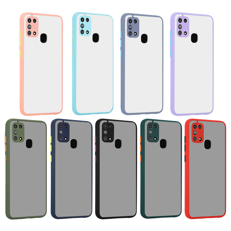 Galaxy M31 Kılıf Zore Hux Kapak Pembe