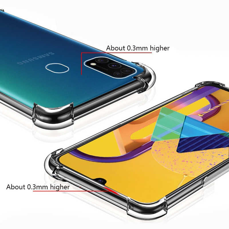 Galaxy M31 Kılıf Zore Nitro Anti Shock Silikon Renksiz
