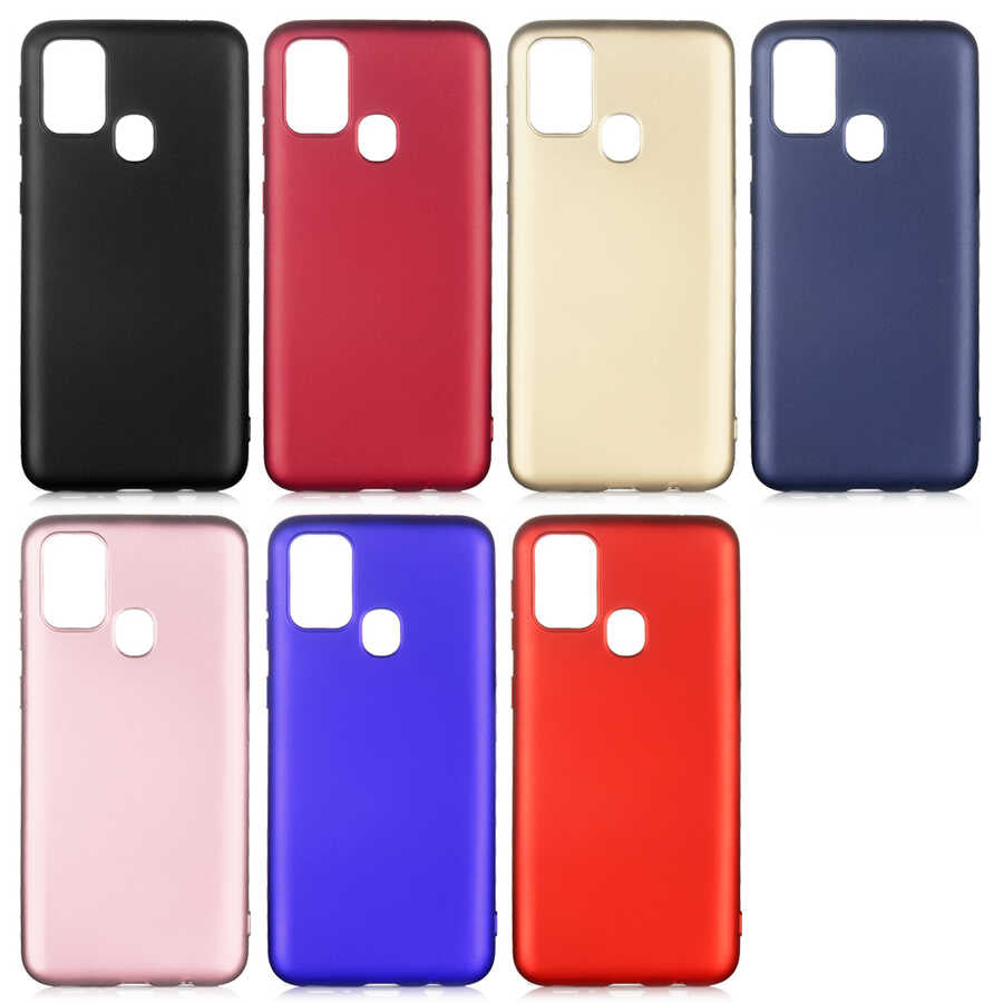 Galaxy M31 Kılıf Zore Premier Silikon Kapak Rose Gold