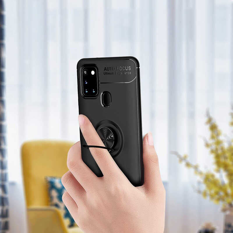 Galaxy M31 Kılıf Zore Ravel Silikon Kapak Mavi