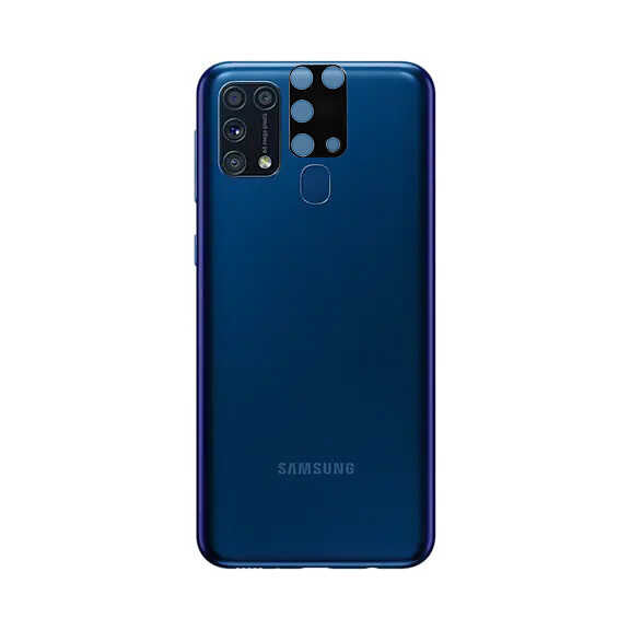 Galaxy M31 Zore 3D Kamera Camı Siyah