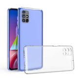 Galaxy M31S Kılıf Zore Kamera Korumalı Süper Silikon Kapak Renksiz