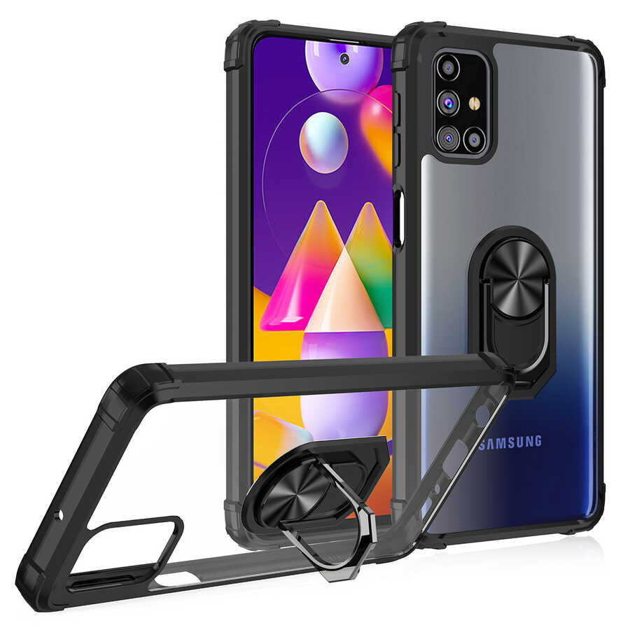 Galaxy M31S Kılıf Zore Mola Kapak Siyah