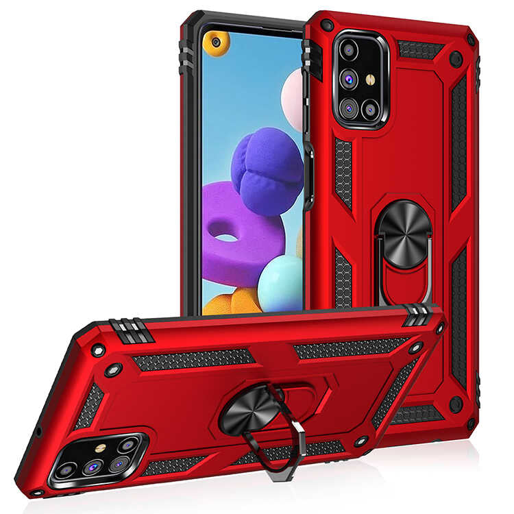 Galaxy M31S Kılıf Zore Vega Kapak Mavi