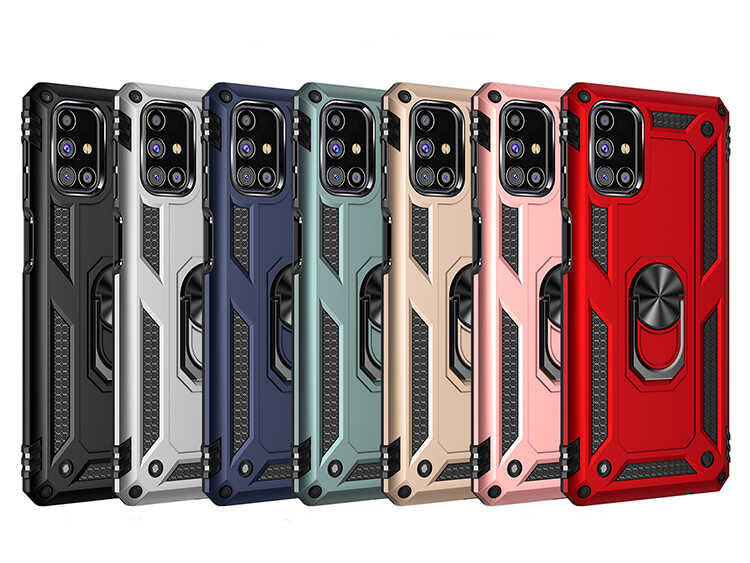 Galaxy M31S Kılıf Zore Vega Kapak Kırmızı