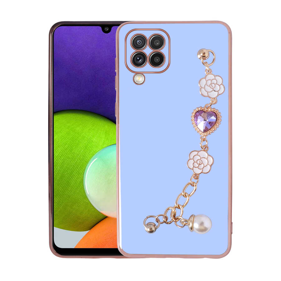 Galaxy M32 Kılıf El Tutamaçlı Kamera Korumalı Zore Taka Silikon Kapak Siyah