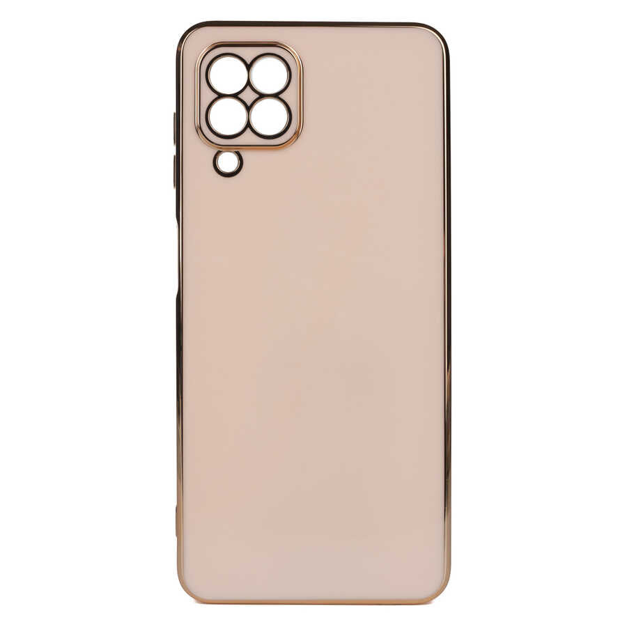 Galaxy M32 Kılıf Zore Bark Kapak Rose Gold