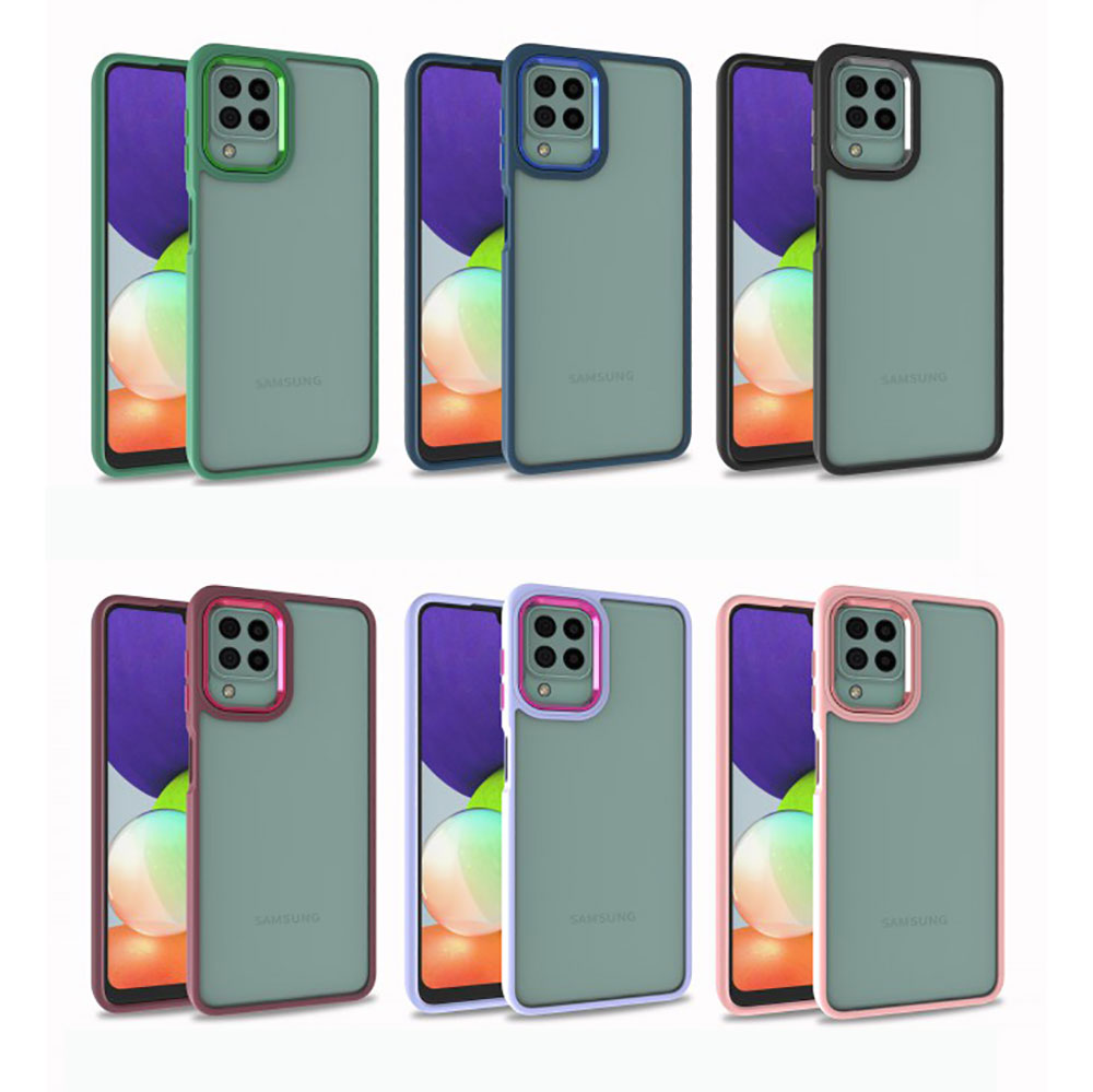 Galaxy M32 Kılıf Zore Flora Kapak Rose Gold