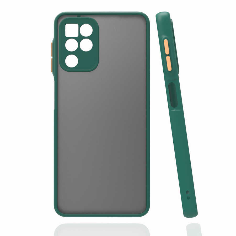Galaxy M32 Kılıf Zore Hux Kapak Koyu Yeşil