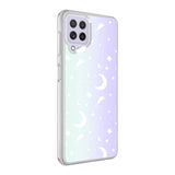 Galaxy M32 Kılıf Zore M-Blue Desenli Kapak Moon No4