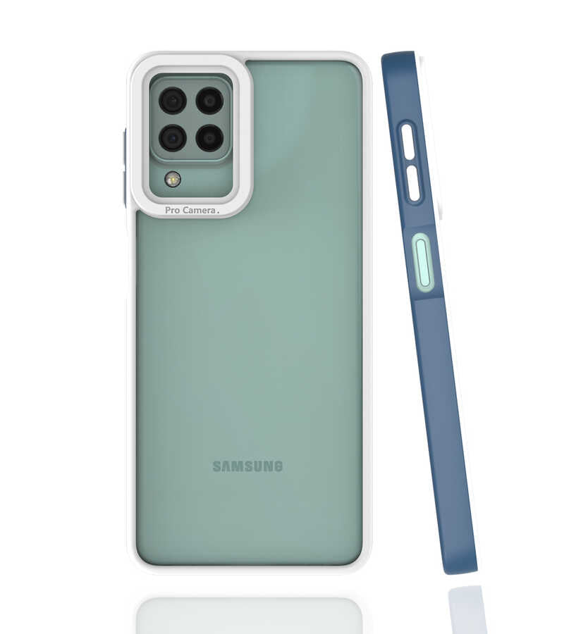 Galaxy M32 Kılıf Zore Mima Kapak Lacivert