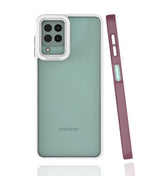 Galaxy M32 Kılıf Zore Mima Kapak Mürdüm