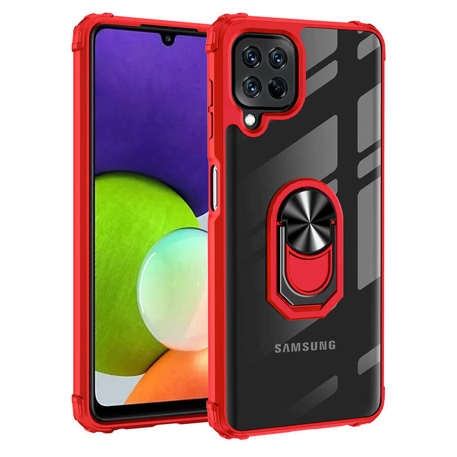 Galaxy M32 Kılıf Zore Mola Kapak Kırmızı