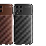 Galaxy M32 Kılıf Zore Negro Silikon Kapak Kahverengi