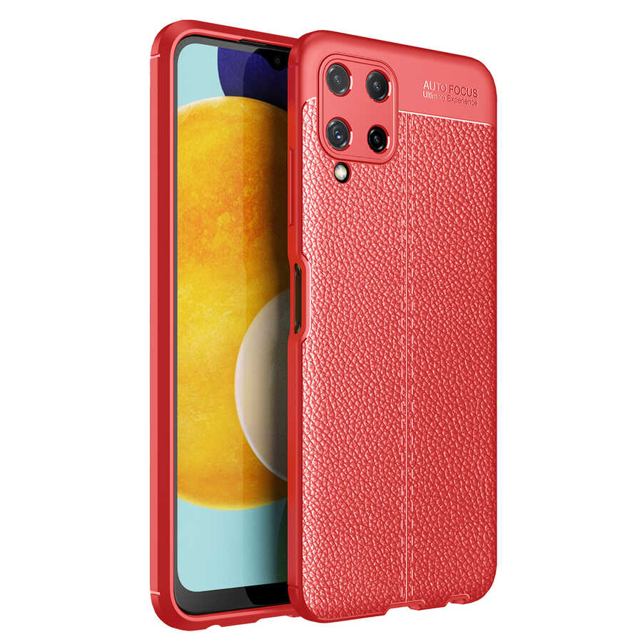 Galaxy M32 Kılıf Zore Niss Silikon Kapak Kırmızı