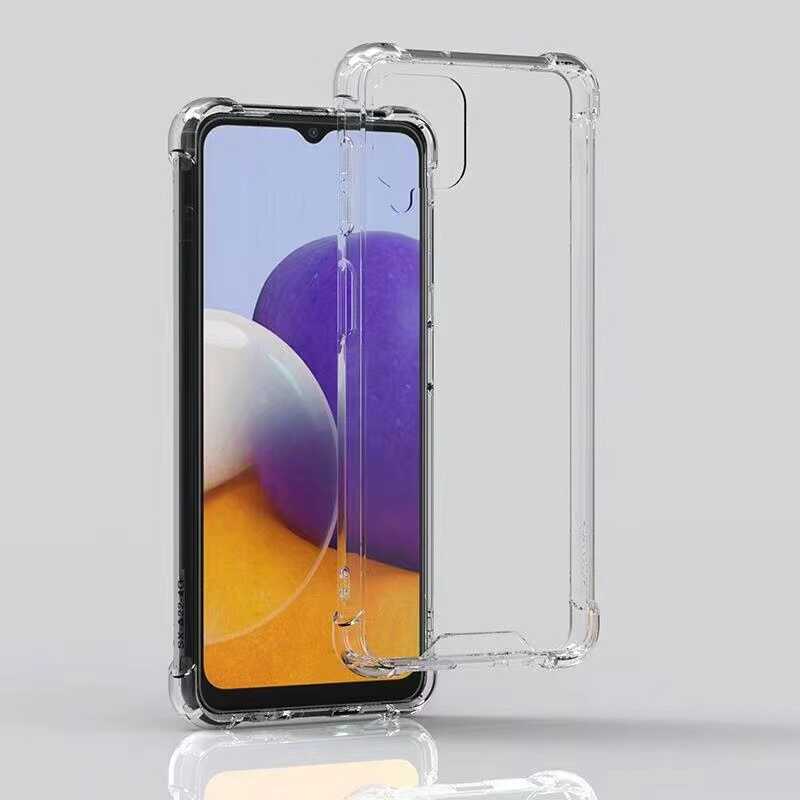 Galaxy M32 Kılıf Zore Nitro Anti Shock Silikon Renksiz